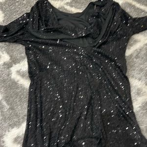Black sequin romper